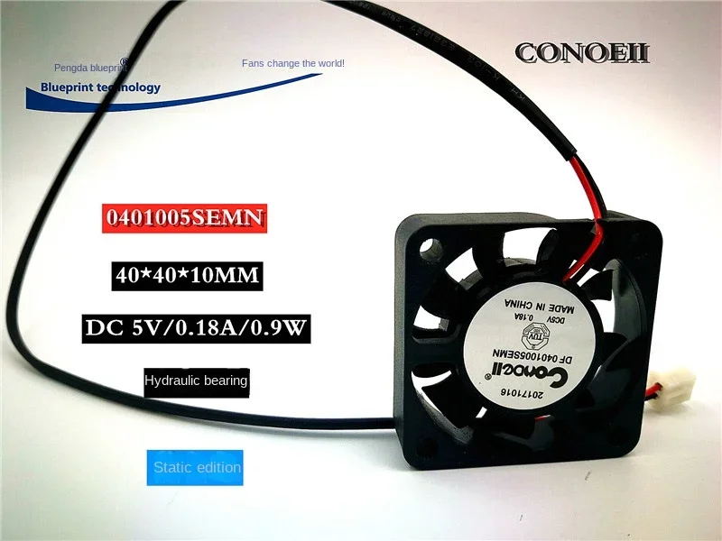 pa  Mute 4010 4cm Hydro Bearing 40*40 * 10MM 5v0.18a Set-Top Box Cooling Fan 40*40*10MM