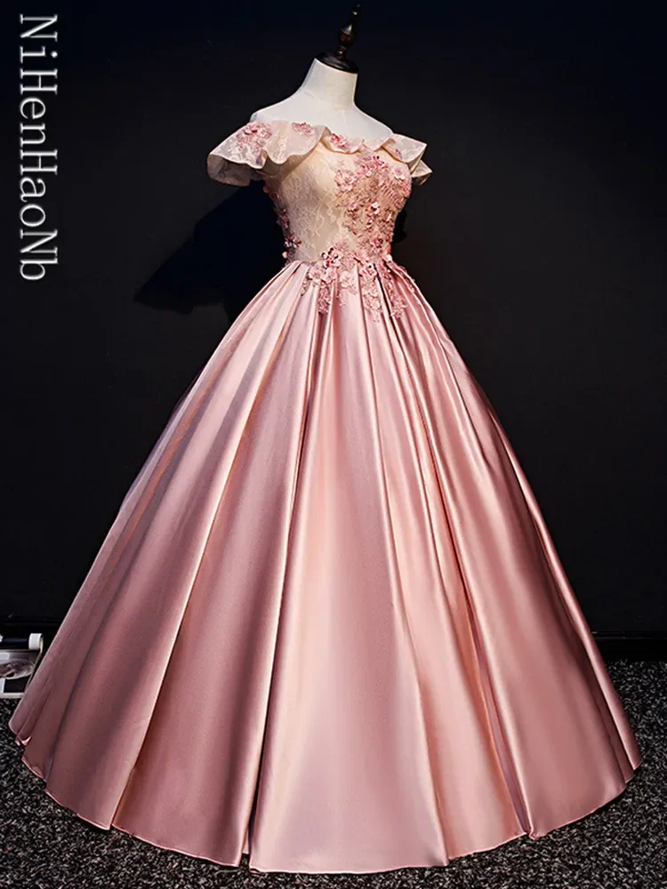 Summer Party Dress Quinceanera Dresses A-Line Floor-length Long Formal Celebrate Dress Promotional Price