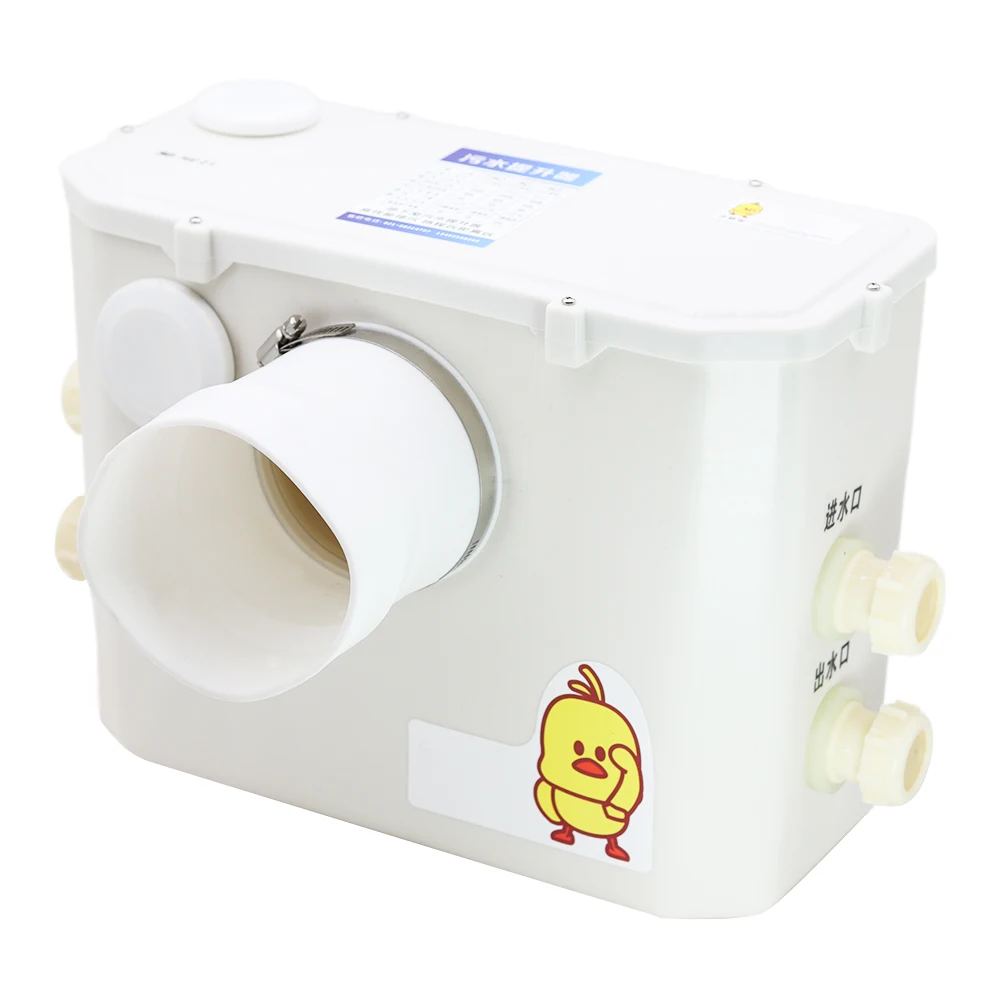 Sewage Pump Macerator Pump Waste Water Toilet System with Two Sewage Hole 220V Toilet Water Elevator Basement Lift Pump