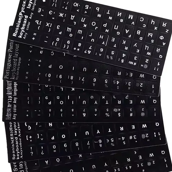 

For Book Laptop Keyboard 10 "To 17" Computer Standard Letter Layout Keyboard Covers Film Russian Keyboard Cover Stickers