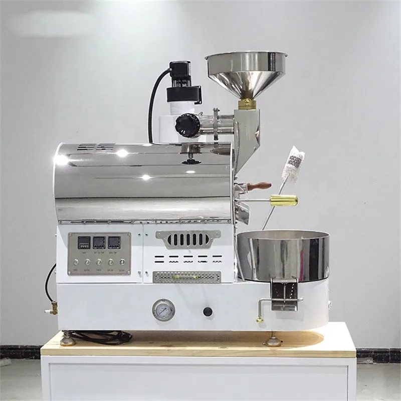 Home Mini Gas Roaster, 1Kg Hot Air Electric Drum, Coffee Bean Roasting Machine, 110V Korean Design