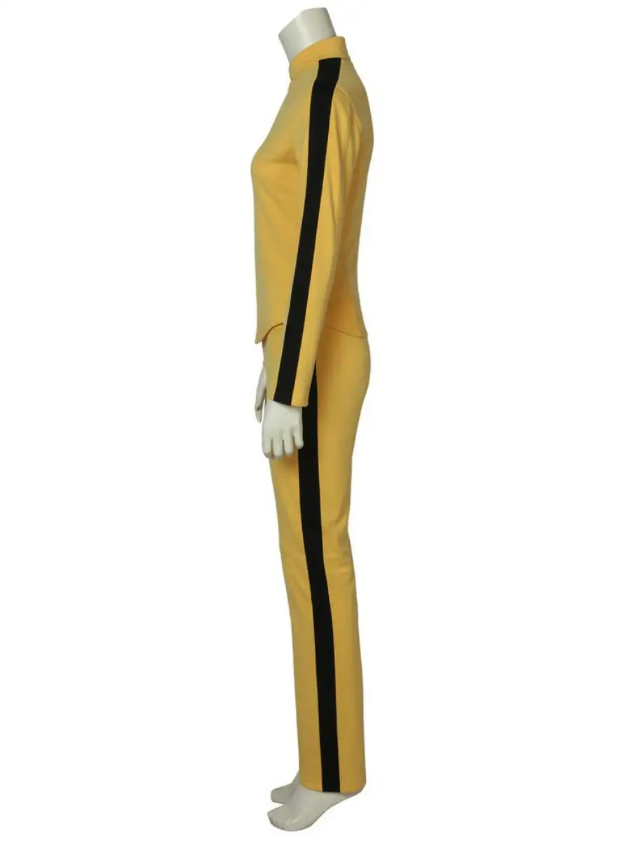 Novo doce matar bill cosplay casamento amarelo conjunto loween traje tery chen desempenho de palco tradicional chinês roupa feminina