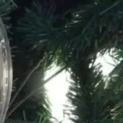 

Christmas tree decoration transparent rainbow straight patterned glass ball double pointed long pendant