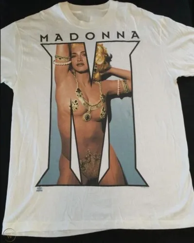 New Madonna Big Face Summer Collection T Shirts Fashion Y2k T-shirt Vintaget Streetwear Casual Loose Print T-shirt Unisex