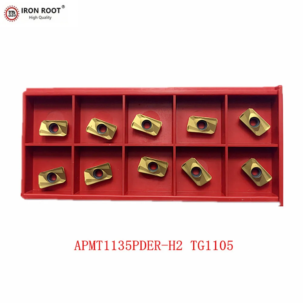 IRON ROOT Milling Insert APMT1135PDER,APMT1604PDER TG1105 CNC Lathe Milling Machine Milling Tools For BAP300,BAP400