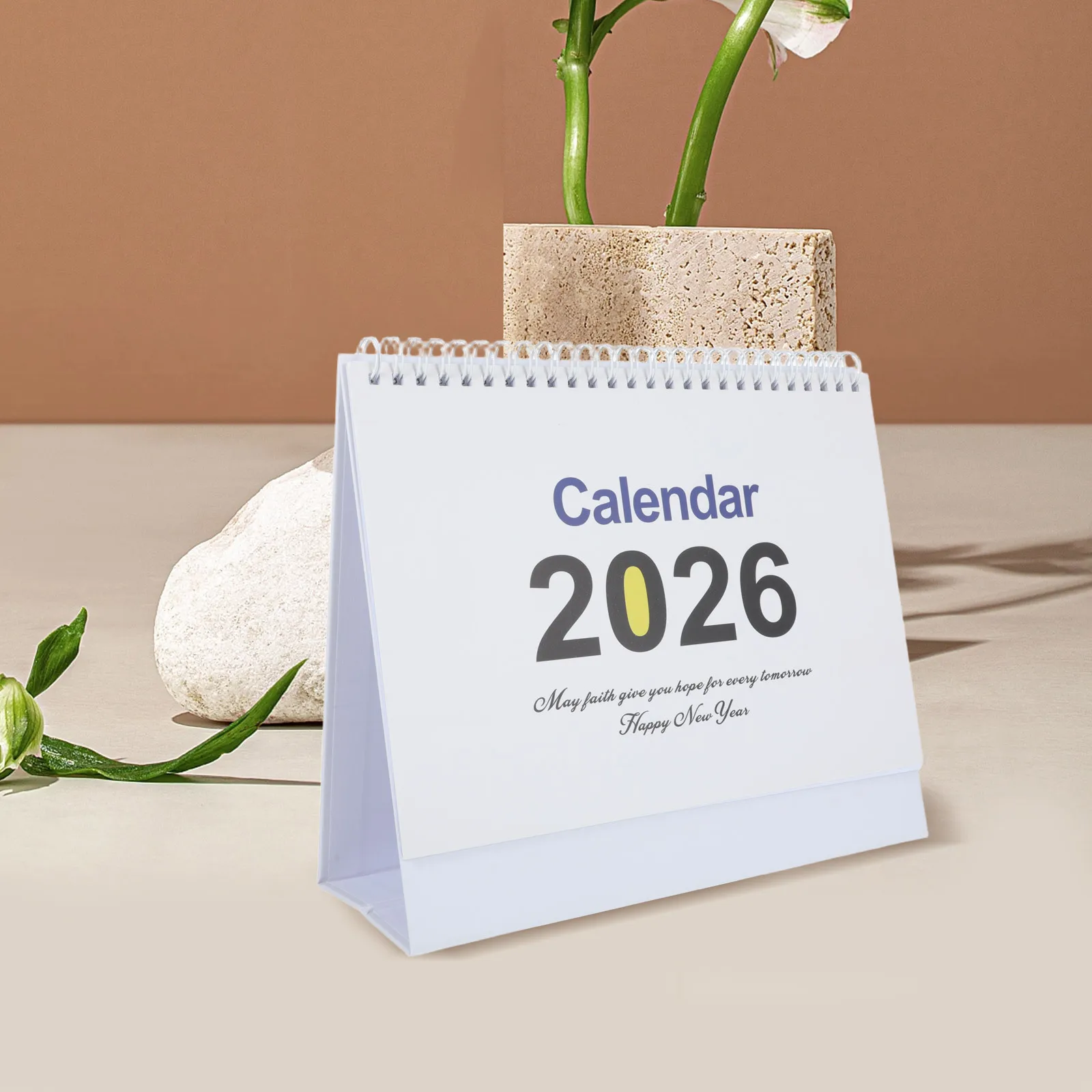 Kalendarze na cały rok 2026, kalendarze biurkowe, kalendarze stojące z przekładanymi kartkami, do domu i biura, codzienny organizer, kompaktowy kalendarz miesięczny na biurko.