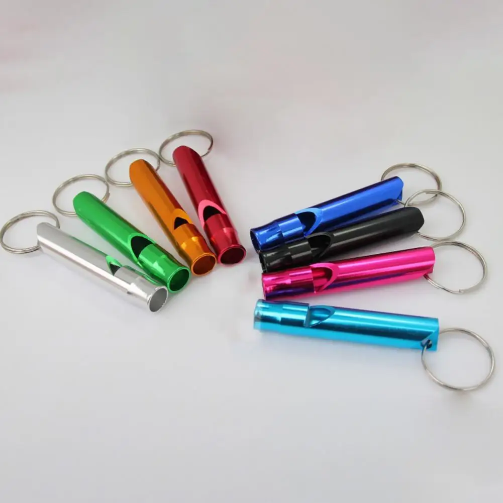 

5Pcs/Set Whistle Attractive Anti-deform Whistle Keychain Practical Clear Sound Safety Whistle for Hiking