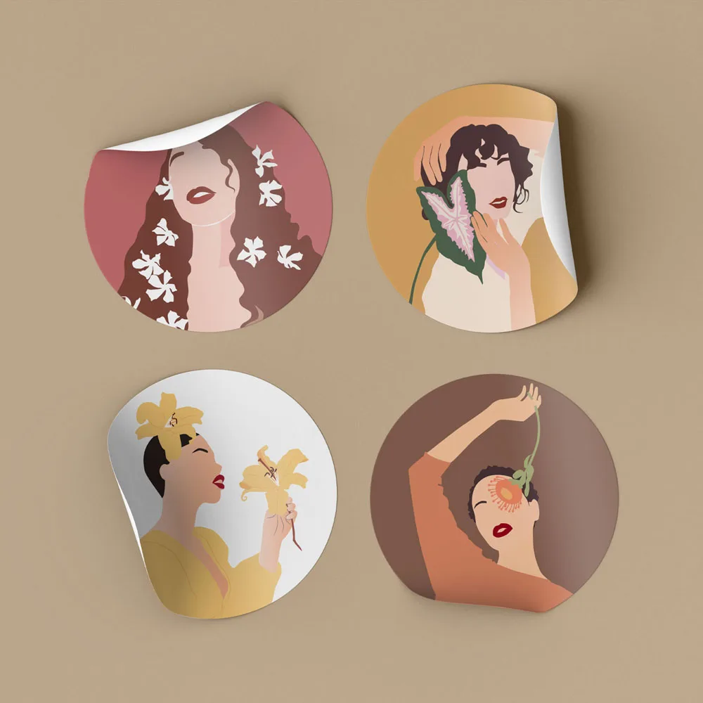 100-500 шт. милые канцелярские наклейки, этикетка для запечатывания конвертов, скрапбукинга, персонализированные подарочные декоративные наклейки для малого бизнеса