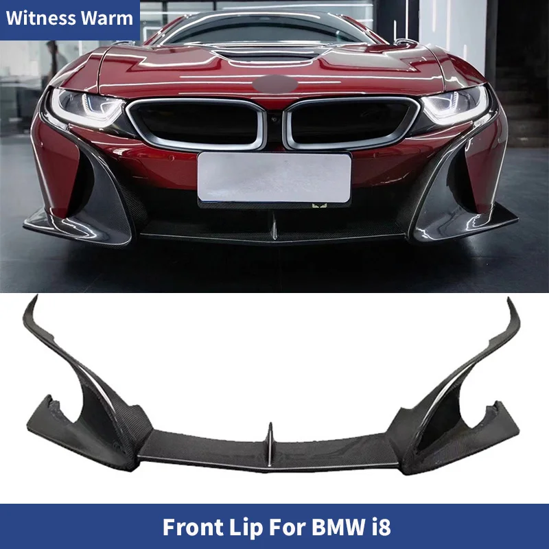 Lèvre diffuseur de pare-chocs avant en Fiber de carbone, pour Kit de carrosserie Bmw i8 séparateur i8 2014 – 2019