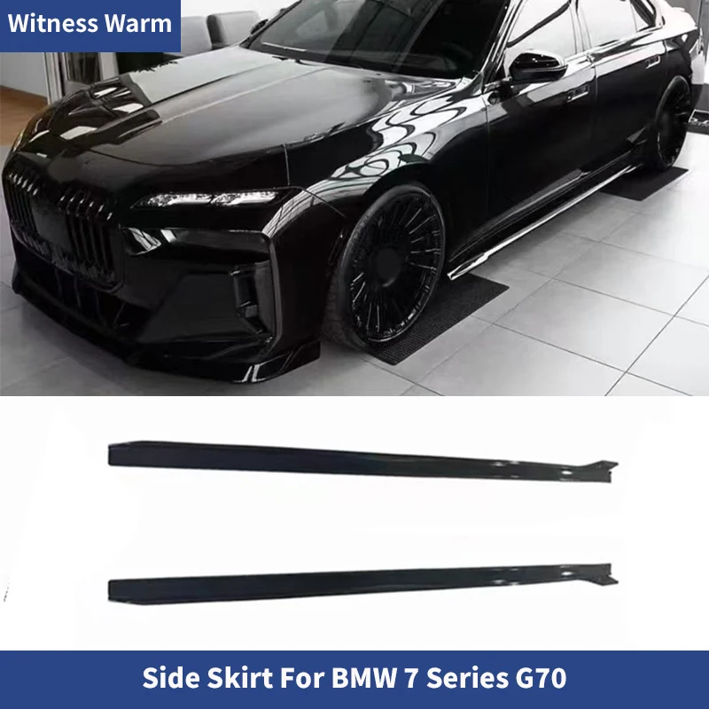 Pour BMW Série 7 G70 M Sport 2023+ – Extensions de jupes latérales style M760 – Kit de modification automobile