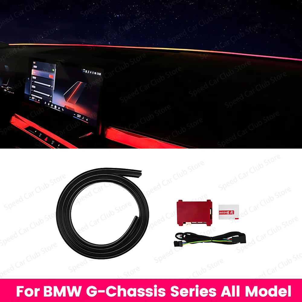 11 Color Car Interior Ambient Light For BMW G chassis Runs Through the Interior Decorative Strip LED