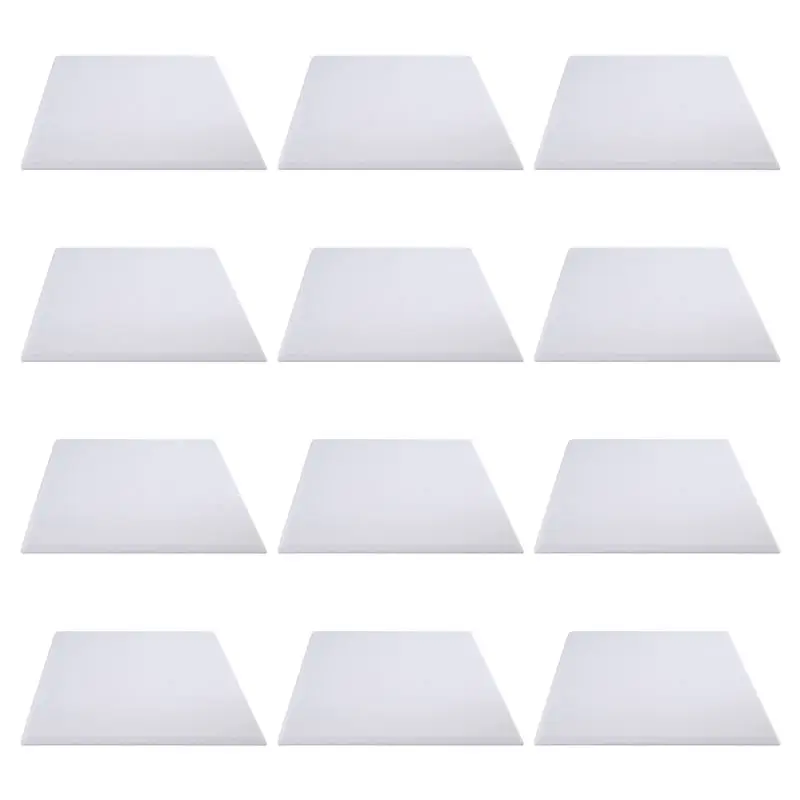 A02M-Self-Adhesive Acoustic Panels 12 Pack,12 X 12 X 0.4 Inch Sound Proof Padding,Sound Absorbing Panel For Home