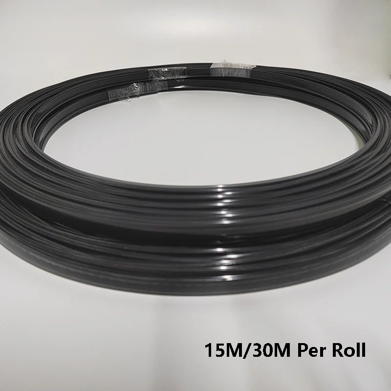 Immagine 4: Paralume per PC con profilo in alluminio a forma di U bianco/nero 15M/30M Battiscopa per armadio con striscia rigida Accessori di copertura sostituibili