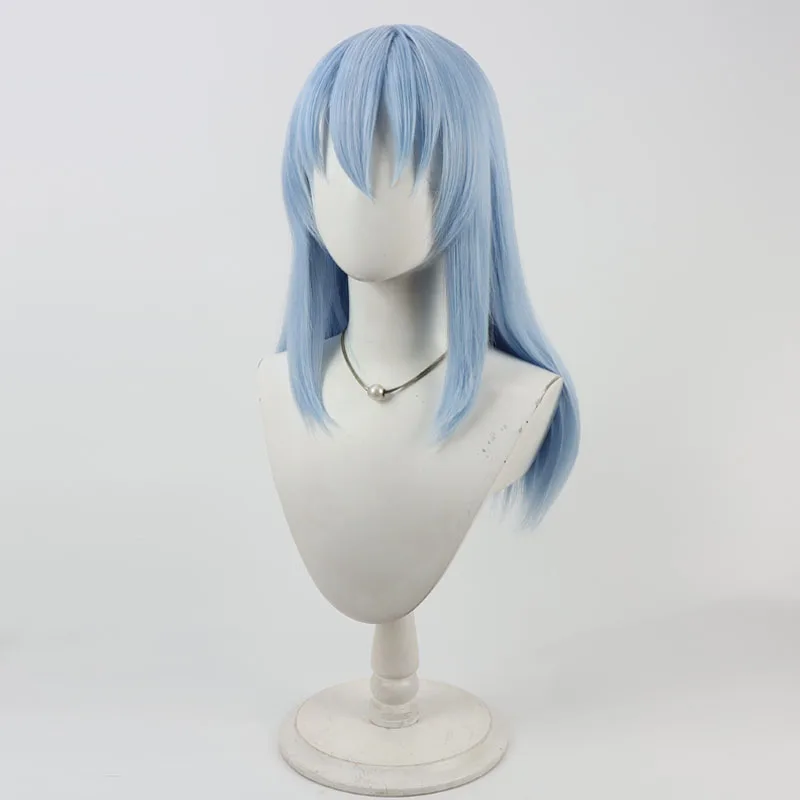 Anime Seraph of the End Fuka Shiromei Cosplay Wig Blue Heat Resistant Synthesis Hair For Women Girls Halloween Carnival Party