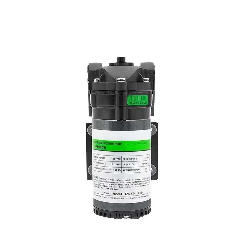 115V AC Bomba 600GPD Diaphragm Booster Water 0.2MPa Inlet Pressure RO AC Motor Water Pump