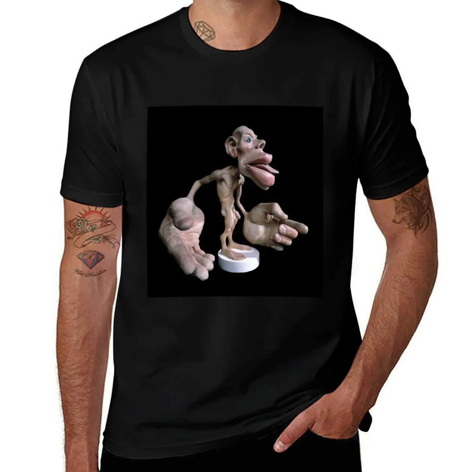 Sensory homunculus (C017/6826) T-Shirt Work Wear Lightweight Tee T-Shirt