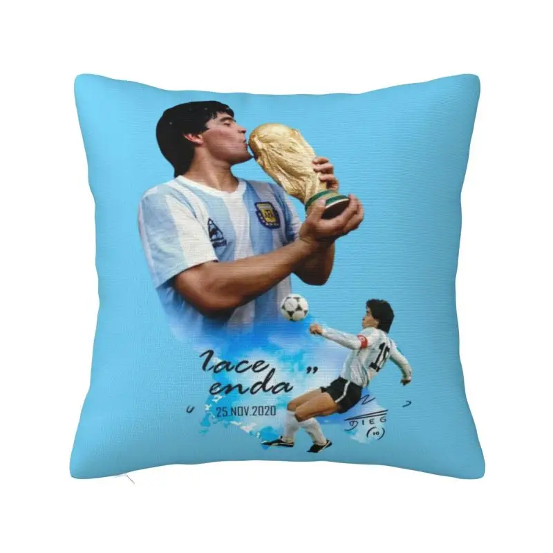 

Пользовательские Аргентина 10, футбольная звезда, легенда, Диего Марадона, наволочка 40x40 см, мягкие роскошные подушки для дивана, домашний декор