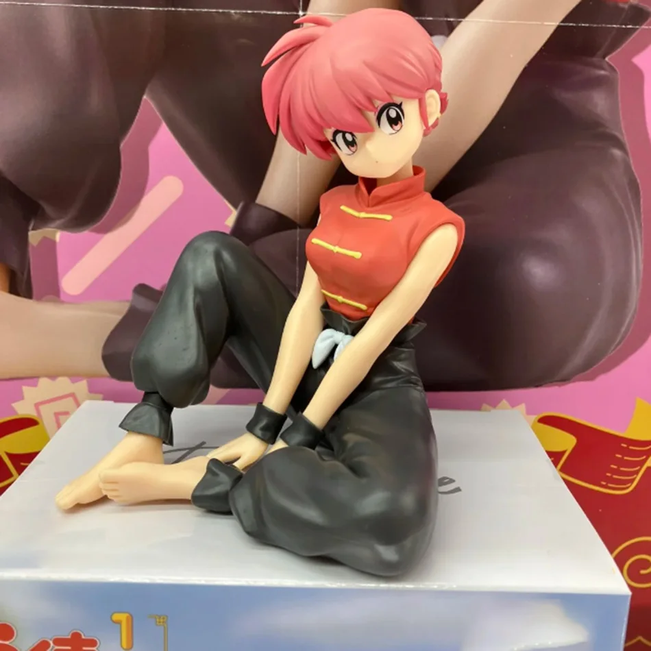 Nova Figura de Ação de 10CM Ranma 1/2 Relax Time Saotome Ranma Anime Tendou Akane Modelo Colecionável Brinquedo Presente de Aniversário