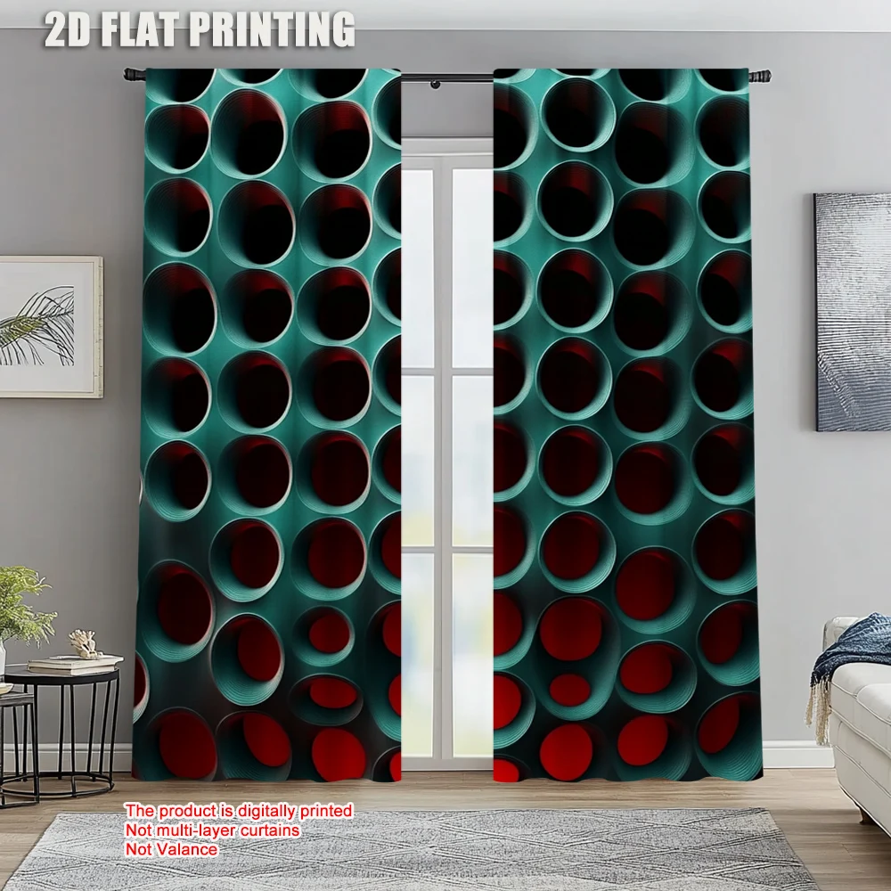 

2pc, Drapes Honeycomb Machine Washable Polyester,Without Electricity Versatile Applies to Indoor Celebrations, Room,