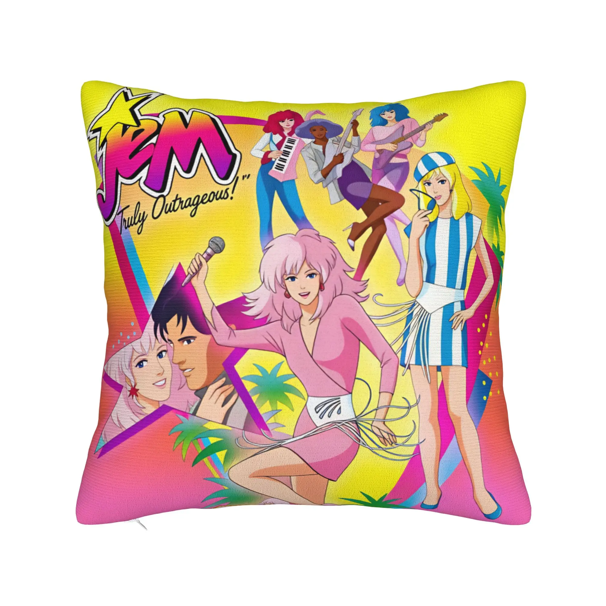 Jem And The Holograms Movie Pillowcases  Morden Pillow Case For Sofa Home Decoration Soft Pillow Cover