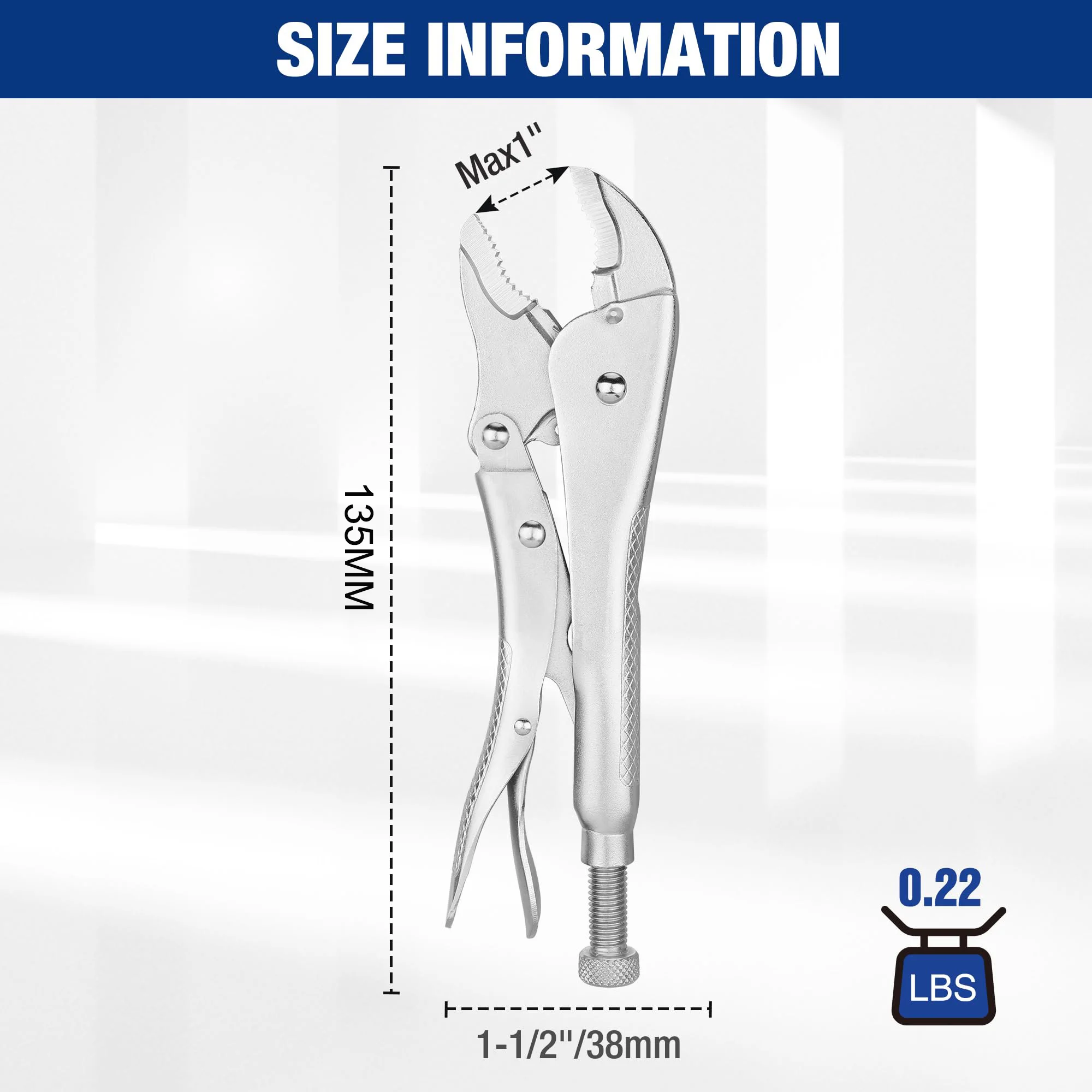 Powerful Pliers, Multifunctional Pressure Pliers, Heavy-duty Tools, Industrial Grade Fixed Circular Mouth Force Wrench, C-Type