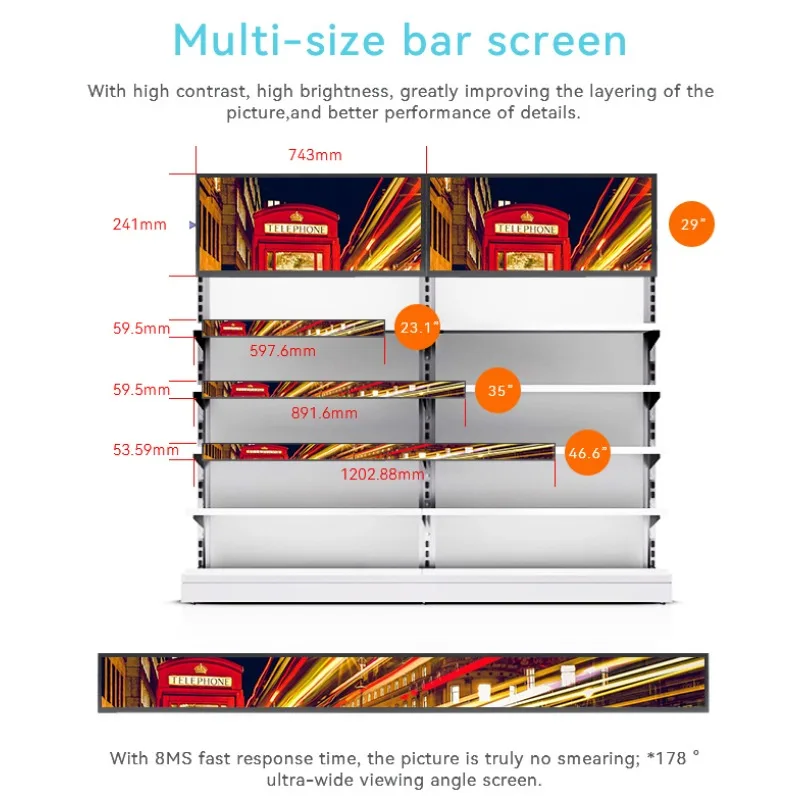 LCD panel 3840 * 2160 monitor 30-pin Edp connector Ips desktop advertising screen LCD panel