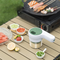 【Superdeals】2 In1 Food Processor Electric Vegetable Slice /Chopper Multifunctional Household Kitchen Garlic Machine