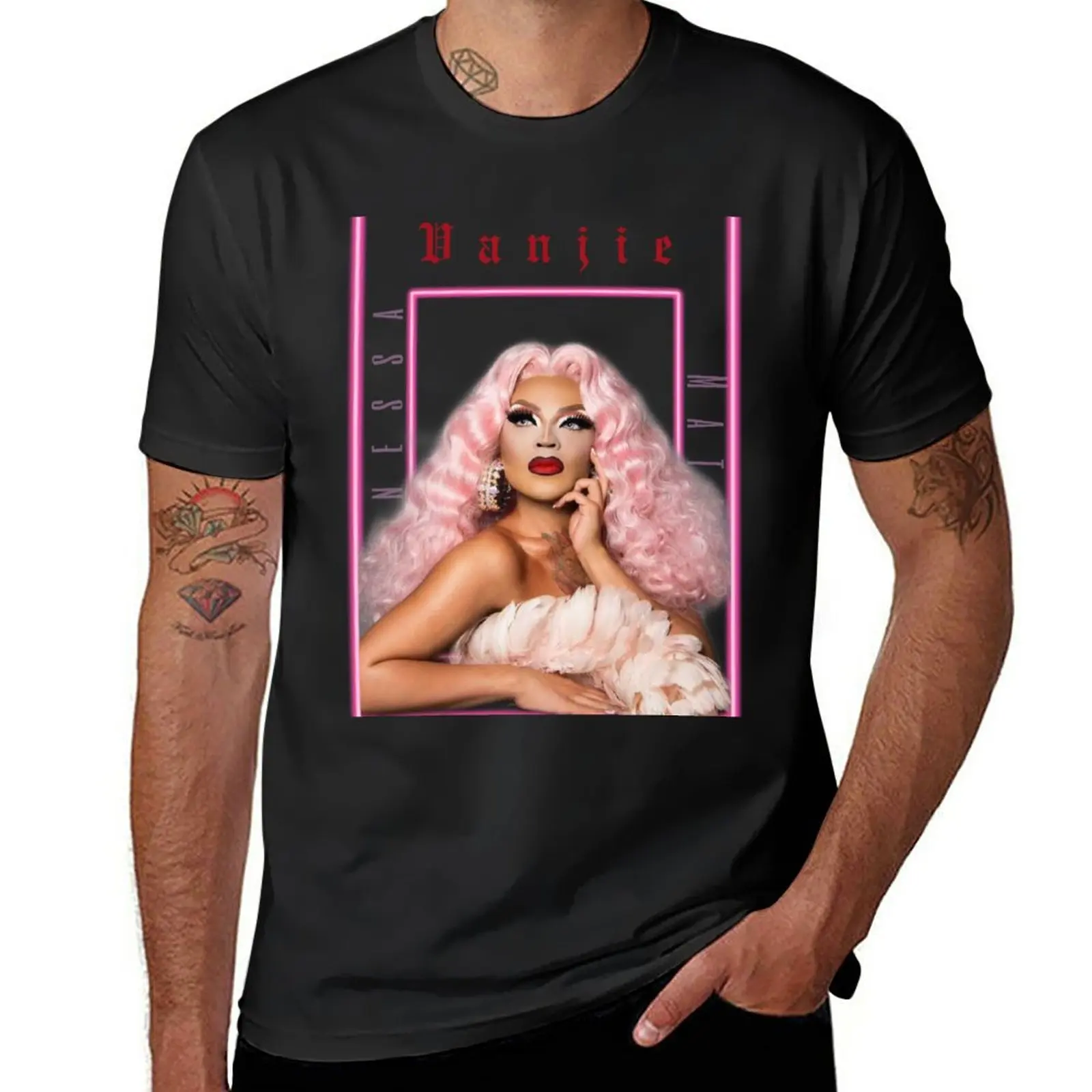 New Vanessa Vanjie Mateo T-Shirt anime man clothes mens t shirts casual stylish