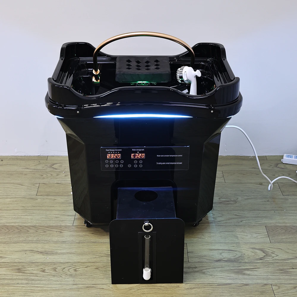 

Head SPA Shampoo Basin with 60L Water Storage Tank, with Water Heating, No Need to Connect Water Pipe, Water Cycle Hydrotherapy