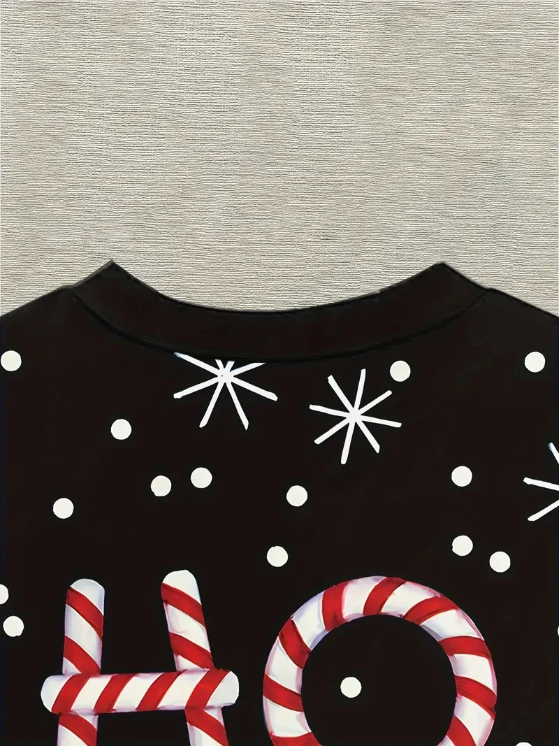 Kaus Lengan Pendek Gambar Natal Liburan 3D Ukuran Besar Pria, Longgar dan Kasual, Lembut dan Nyaman, Bernapas, Olahraga Luar Ruangan