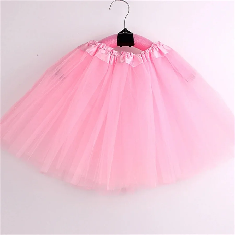 Children Kids Girls Ballet Skirts Elastic Mesh Tutu Ballerina Dress Gymnastics Dancing Skirt Princess Pettiskirts