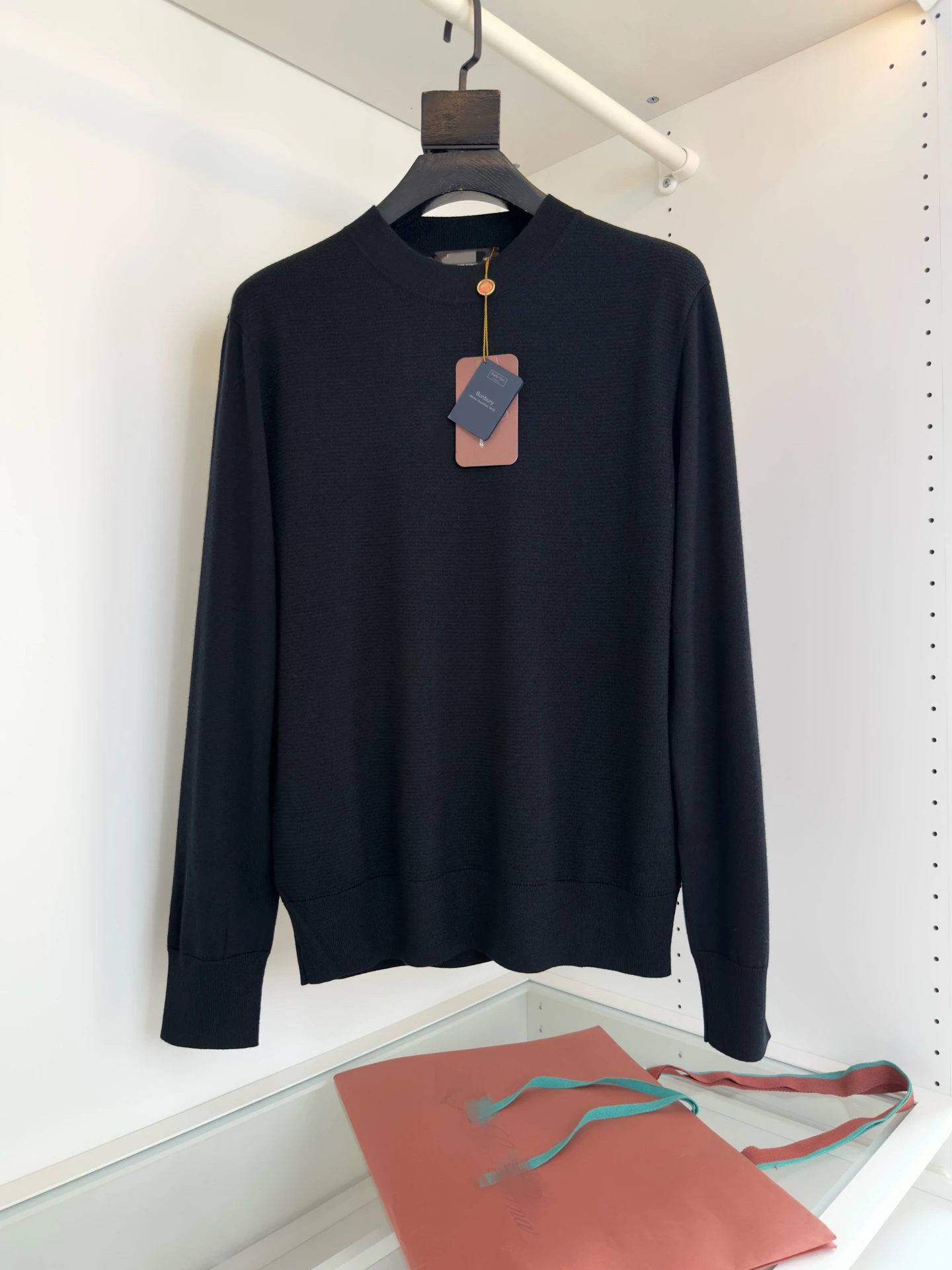 

Высококачественный мужской вязаный повседневный универсальный свитер из мериносовой шерсти, простой удобный повседневный топ для бизнеса