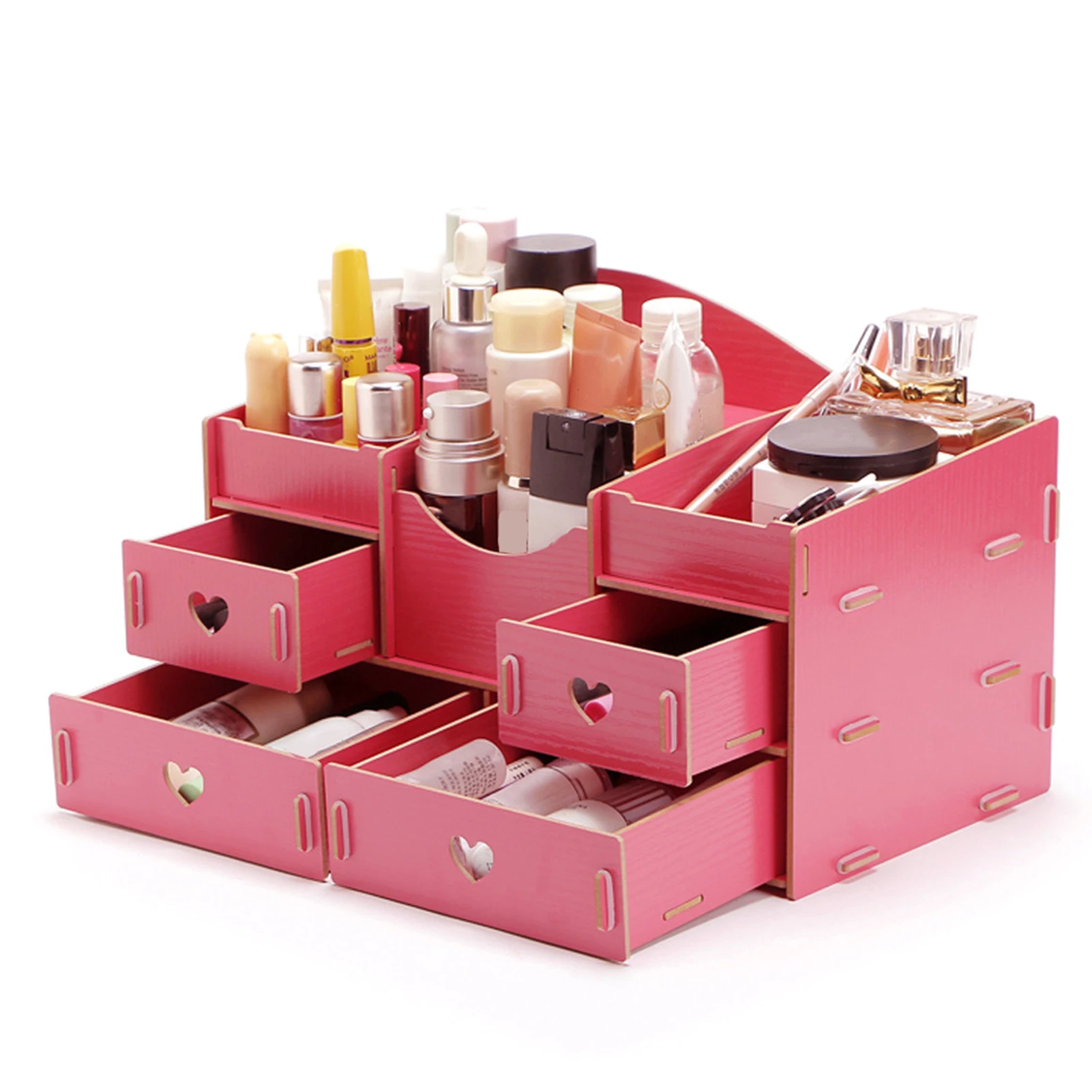 Desktop Makeup Storage Box Vanity Organizer Cosmetic Desk Storage Box for Cosmetics Lipsticks Jewelry