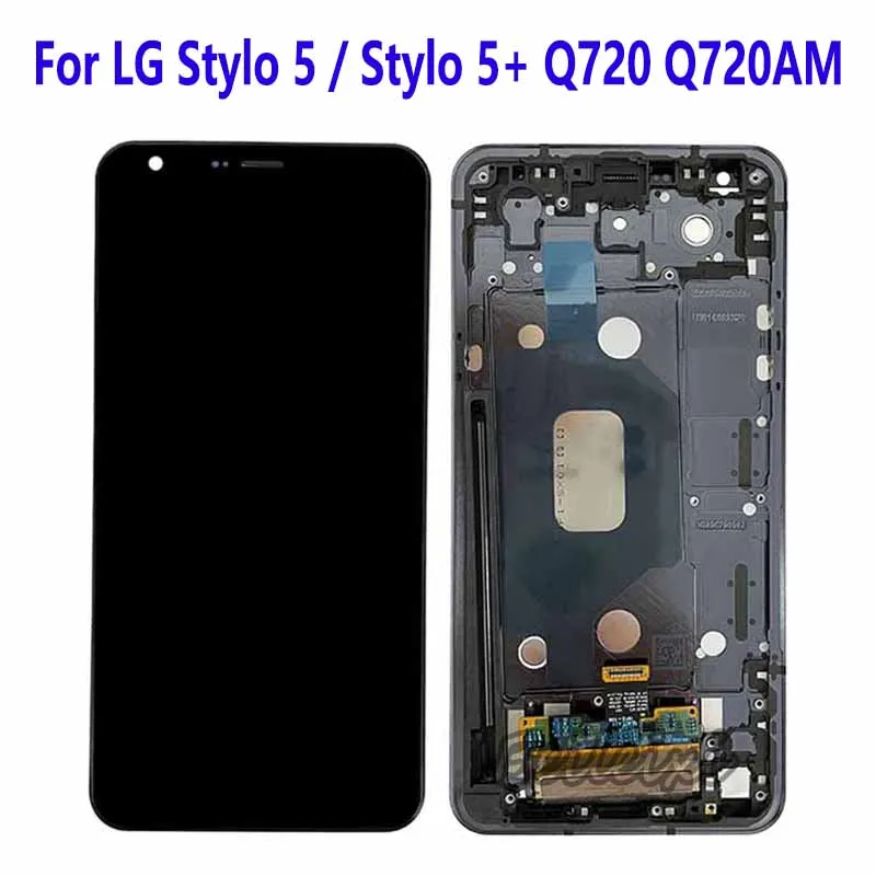 For LG Stylo 5 Q720 Q720AM Q720CS Q720QM6 Q720MS Q720QM LCD Display Touch Screen Digitizer Assembly For LG Stylo 5 Plus Q720AM