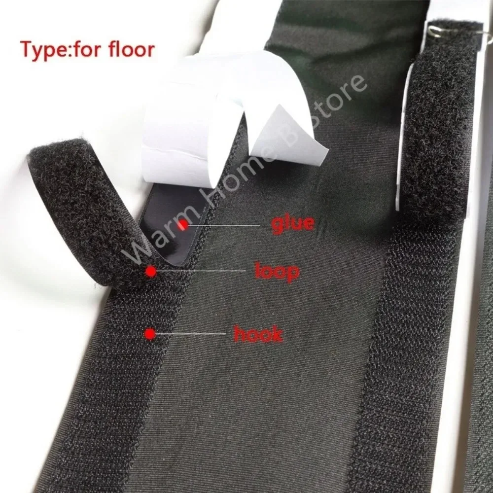 3/1M Cable Cover Nylon Adjustable Reusable Extension Blanket Wire Cable Grip Strip Storage Harness for Floor Carpet Trunk Desk