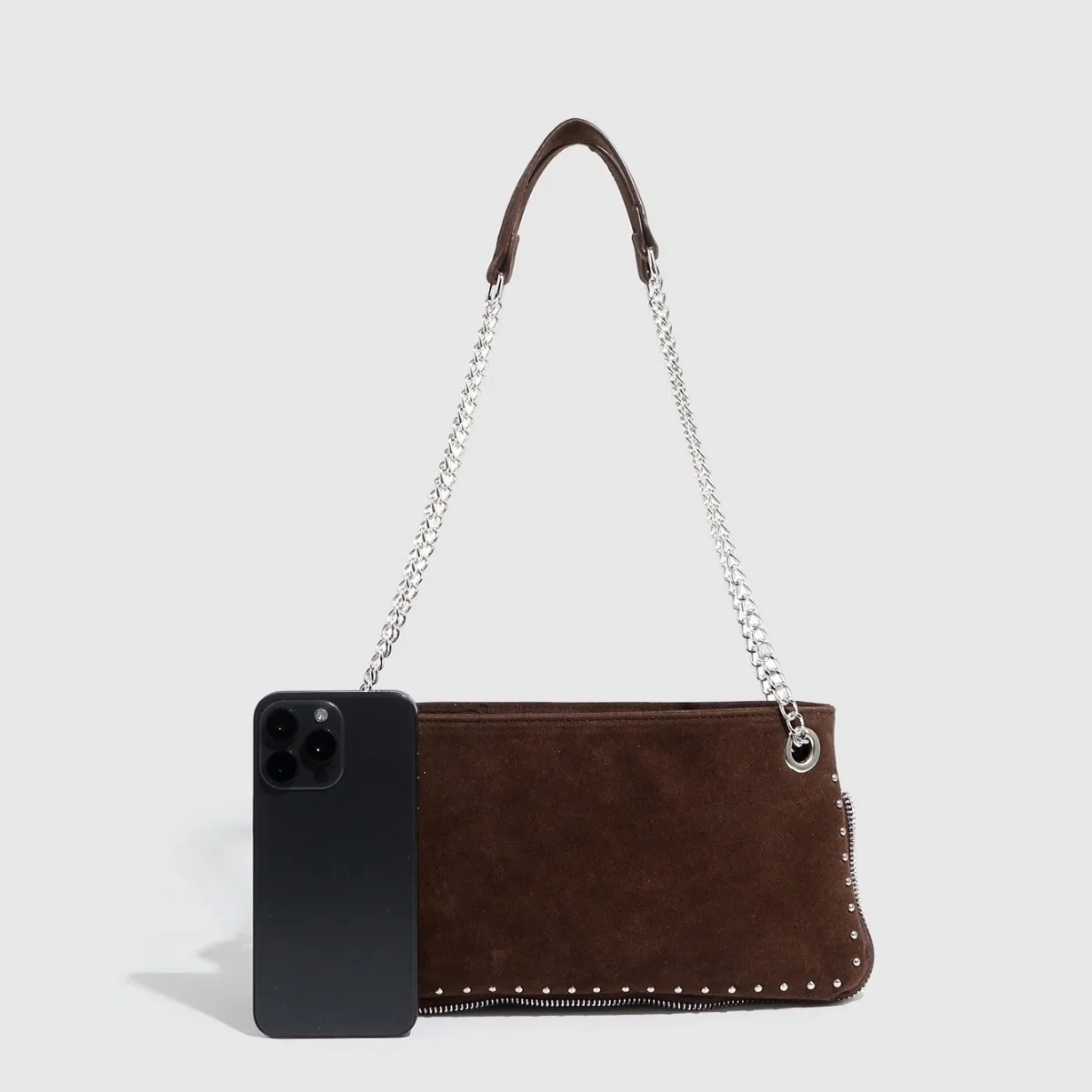 أزياء فو الجلد المدبوغ بو الجلود حقائب مربع حقيبة الكتف المرأة سستة حقيبة يد #2