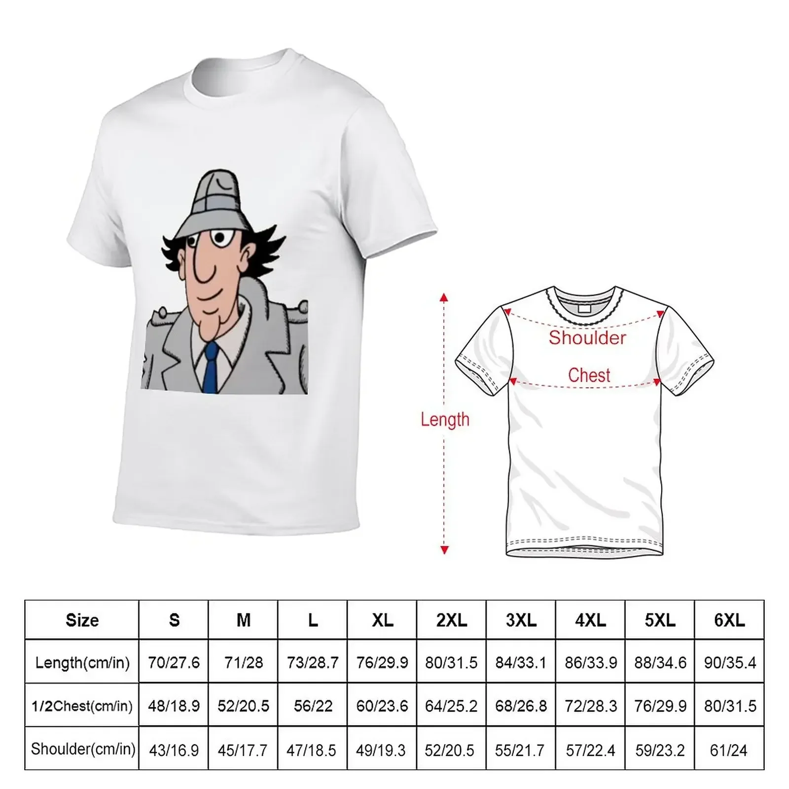 Inspector Gadget brown bricks T-Shirt boys whites vintage mens t shirts pack