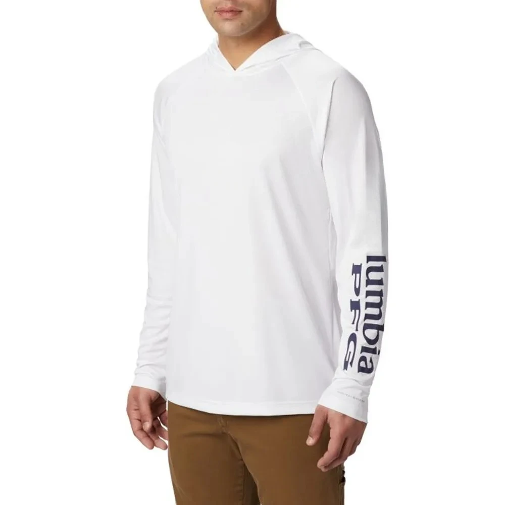 

Мужская легкая легкая рубашка с капюшоном для рыбалки с капюшоном и капюшоном Super Terminal Tackle Upf Uv 50+