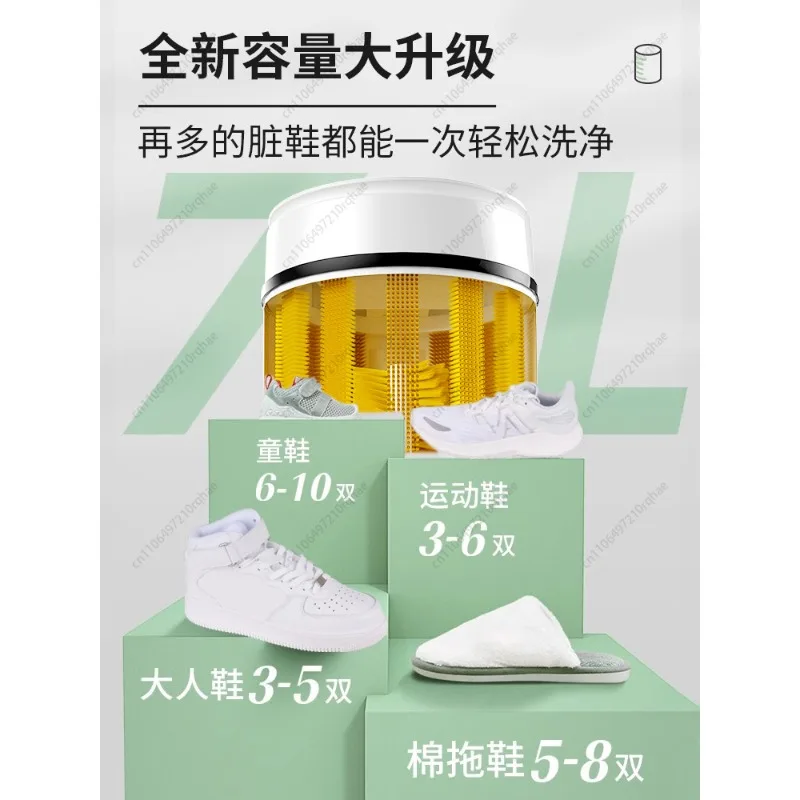 

2025 New Shoe Washing Machine, Home Automatic Washer Dryer for Shoes Socks, Mini Laundry with Brush Cleaning