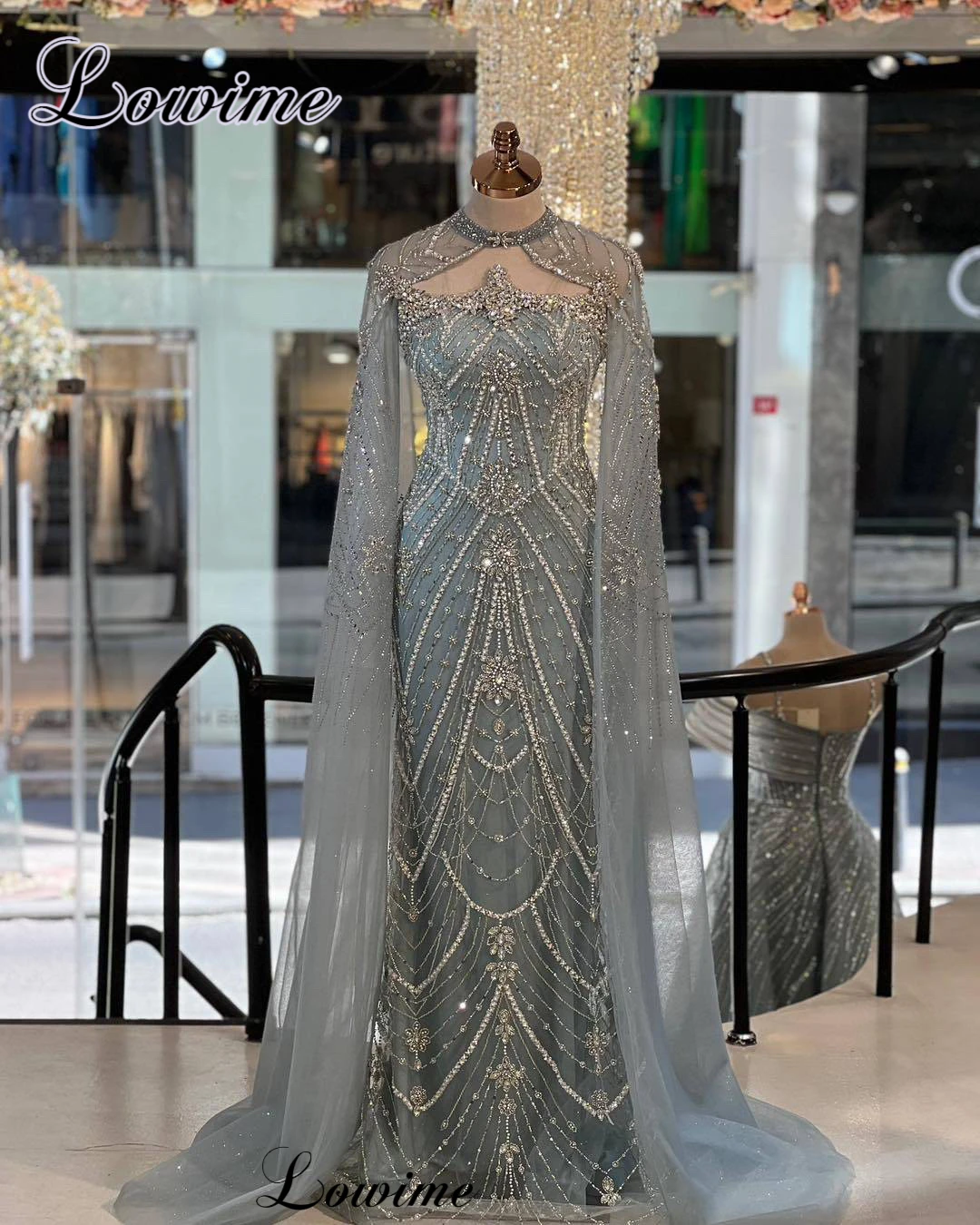 

Винтажные вечерние платья с бисерной отделкой и накидкой, элегантные платья для торжественных случаев в стиле Дубай, платья-русалки для знаменитостей, вечерние наряды на заказ.