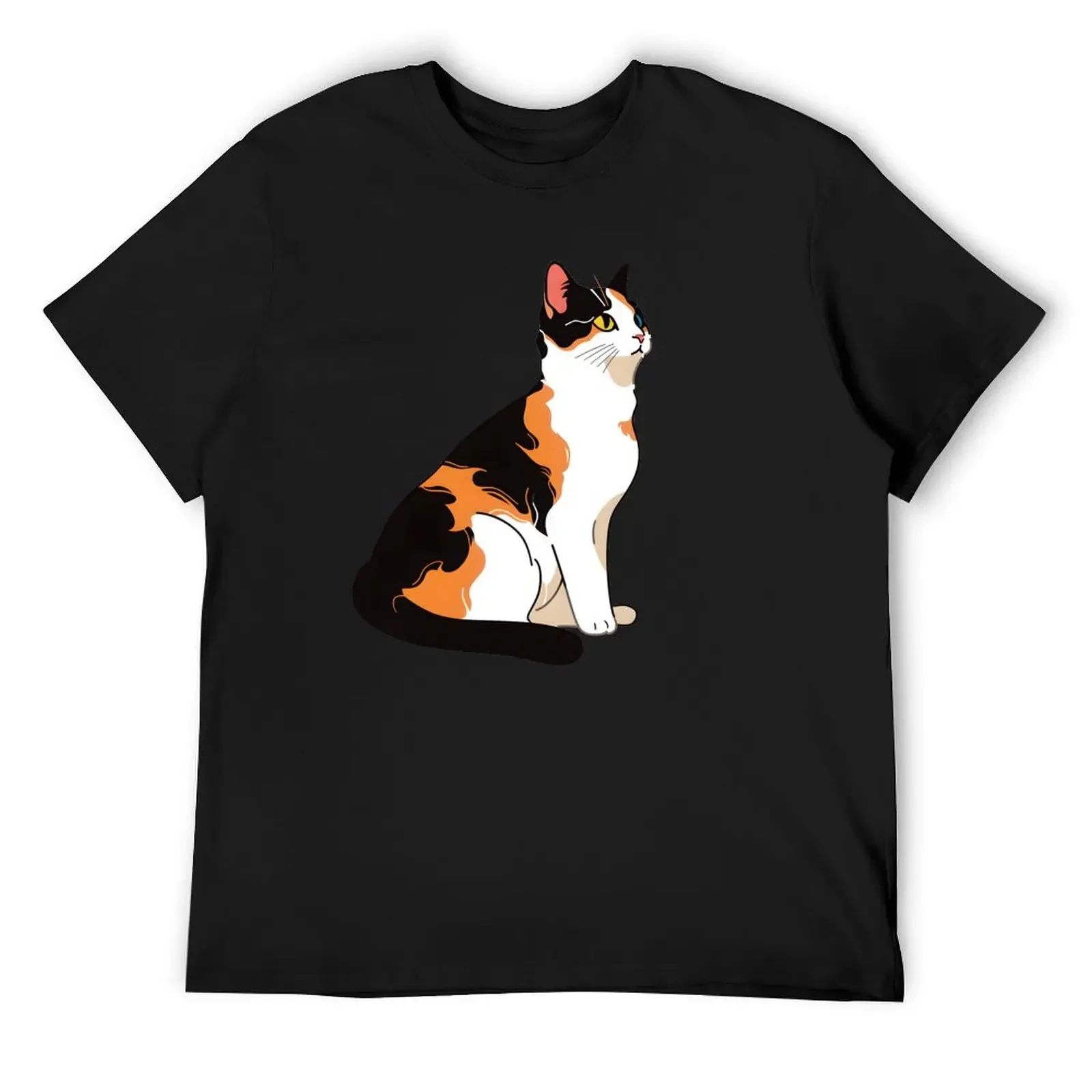 

Calico Cat with Heterochromatic Eyes, Calico Cat Lovers, Calico Cat Mom T-Shirt sports fans plus size clothes clothes for men