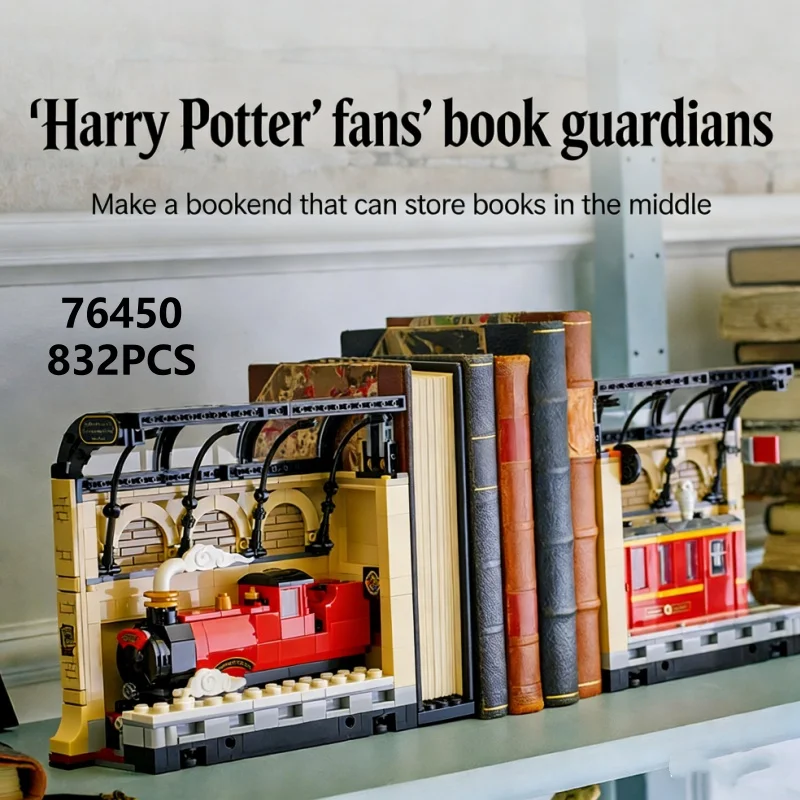 

76450 Конструктор Disney Hogwarts Express, совместимый с 832 деталями, модель Magic Book Nook, подарки на день рождения для мальчиков, игрушки