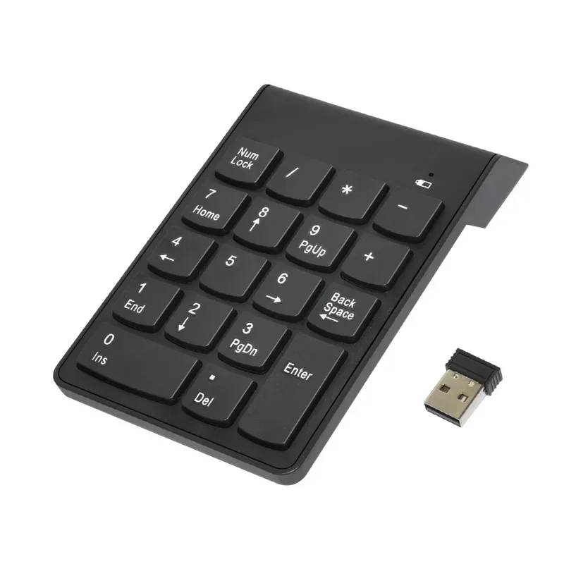 18 Keys Wired Number Keypad Bluetooth or USB 2.4G Mini Digital Keyboard for IMac/MacBook Air/Pro Laptop PC Notebook Desktop