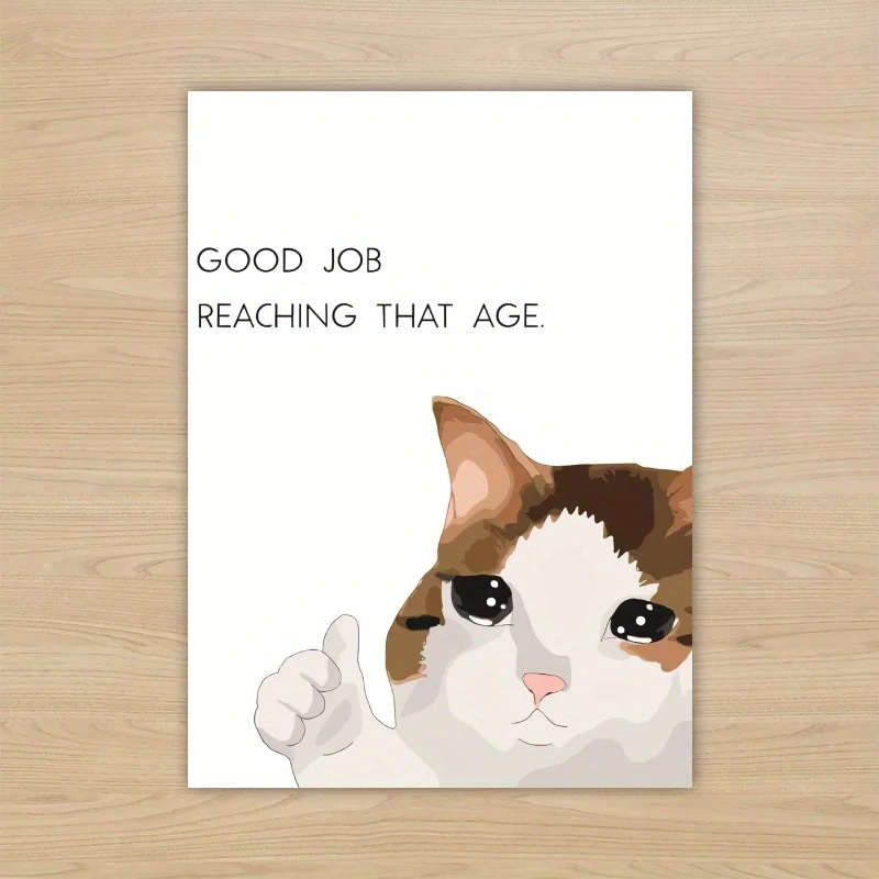 1pc, funny birthday card, funny birthday card for her, interesting card, creative and cute card, happy birthday card for friend