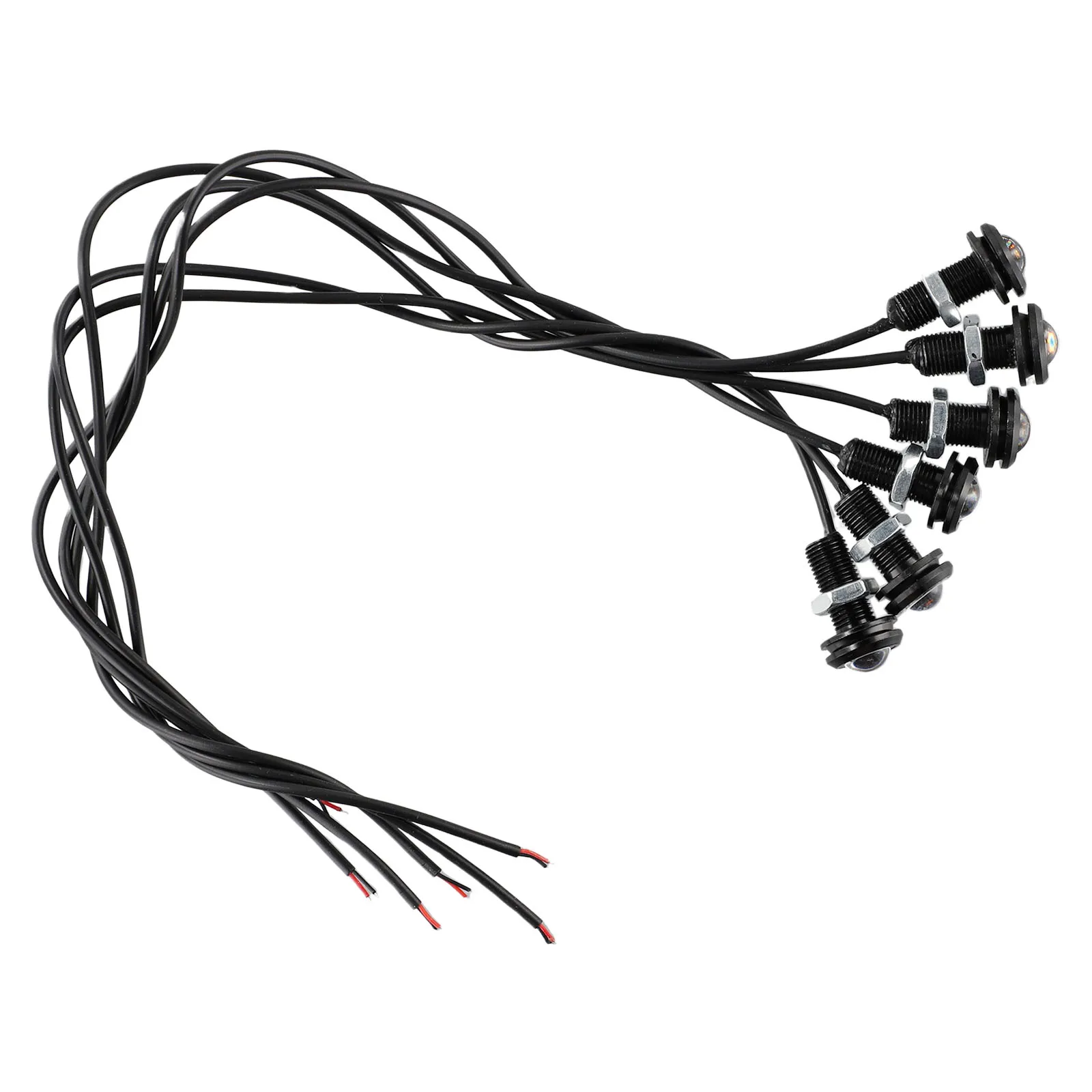 

Lamp LED Lights Kit Pack Parts Replace Replacement Spare Accessories Waterproof 3000K 6pcs Set Front Grille Hood