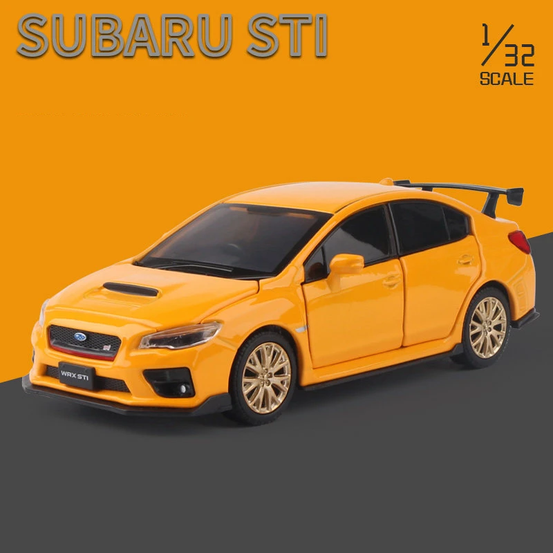 1:32 Subaru WRX STI Alloy Sports Car Diecast Metal Scale Car Model