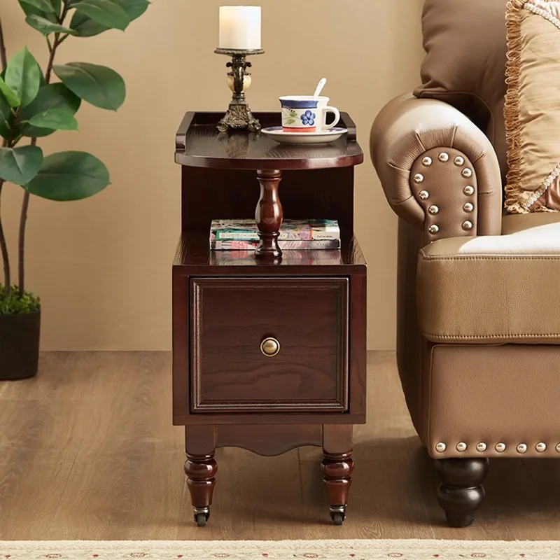 

Небольшой журнальный столик для квартиры, экономия места, современный простой журнальный столик, ретро-мебель для гостиной, Einen Couchtisch YS40CC