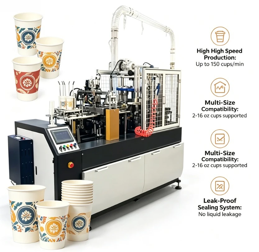 Customized BPCL-100 Paper Cup Forming Machine Multifunctional Paper Cup Machine With A Set Of Mold
