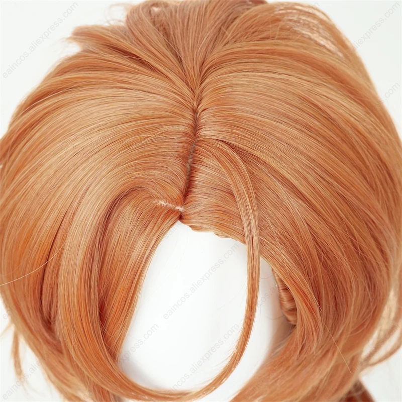 Anime Chuya Nakahara Chuuya Cosplay Pruik 55Cm Gradiënt Krullend Pruiken Hittebestendig Synthetische Hoofdhuid Haar