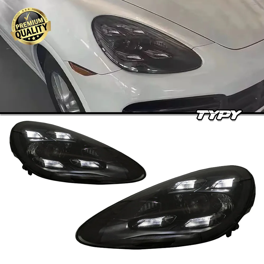 

TYPY Автомобильная лампа 2011 2013 2014 958 958.1, обновление фар до 9Y0 2023, светодиодные фары в стиле PDLS для Porsche Cayenne 958 92A